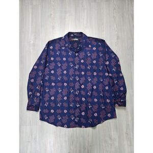 Vtg‎ FUBU The Collection Shirt XXL All Over Print Longsleeve Hip Hop Streetwear